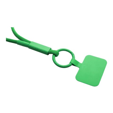 Tour de cou porte-téléphone Tubyard avec tube en plastique recyclé Vert | sans marquage | non disponible | non disponible
