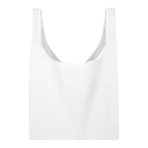 Sac shopping pliable Edy en rPET 105&nbsp;g/m2 avec impression par sublimation blanc