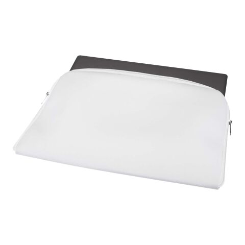 Pochette pour ordinateur portable Mila 17&quot; avec sublimation blanc-blanc | sans marquage | non disponible | non disponible