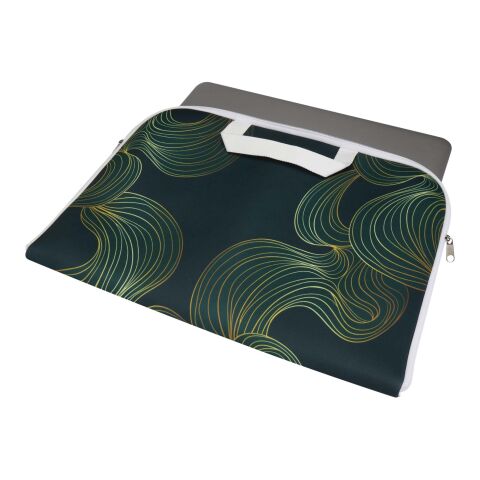 Housse pour ordinateur portable Mylo 17 pouces à impression par sublimation blanc