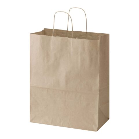 Sac en papier Kraft 80 à 90 g/m2 avec poignées torsadées 25 x 15 x 32&nbsp;cm Marron kraft | sans marquage | non disponible | non disponible
