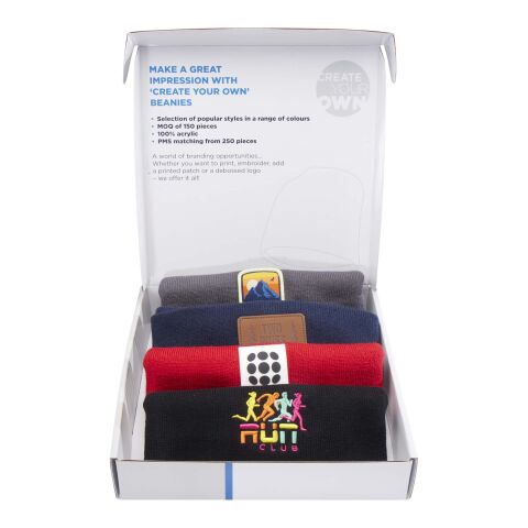 Boîte d&#039;échantillons de bonnets Blanc | sans marquage