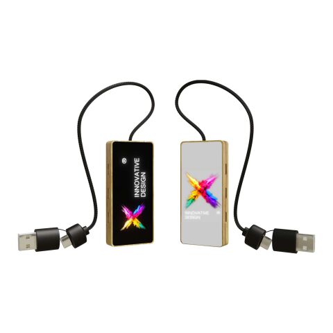 SCX.design H21 8-in-1 USB-Hub mit doppeltem Eingang und 6 Anschlüssen Bois | sans marquage | non disponible | non disponible