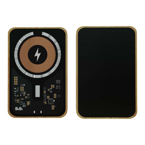 Batterie de secours SCX.design P27 finition bambou de 10 000 mAh MagSafe noir | sans marquage | non disponible | non disponible