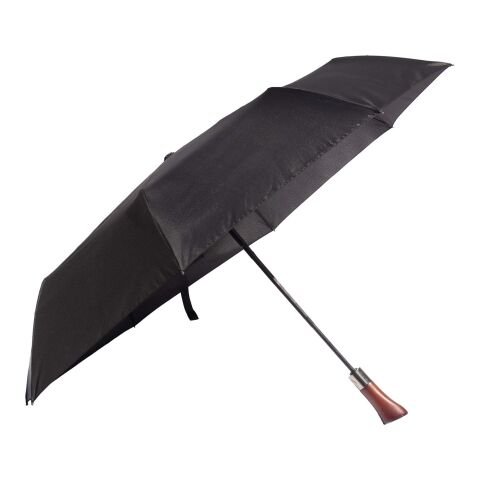 Parapluie pliable en bois avec ouverture et fermeture automatique SCX.design R03  noir | sans marquage | non disponible | non disponible