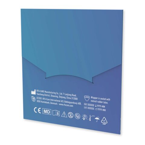 Pansements en blister de 6 pièces, accompagnés d'une enveloppe en papier imprimée en couleur blanc