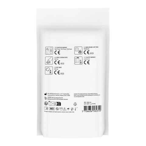 MyKit Premiers Secours Blanc | Impression Numérique | Devant | 100 mm x 120 mm