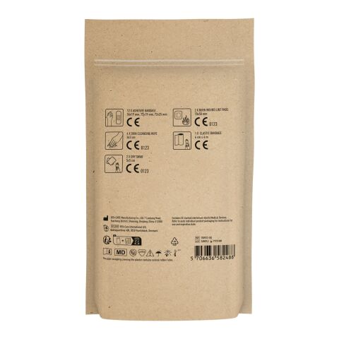 MyKit Premiers Secours Marron kraft | non disponible | Impression Numérique | recto | 100 mm x 120 mm
