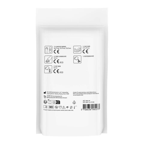 Kit de premiers secours MyKit de bureau avec pochette en papier Blanc | sans marquage | non disponible | non disponible