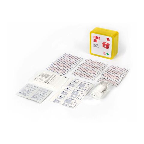 Kit de premiers secours Mykit en métal Jaune | sans marquage