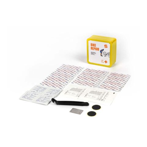 kit de réparation de vélo en métal MyKit Jaune | sans marquage