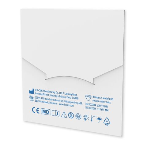 10 pansements avec enveloppe personnalisable en papier kraft imprimée en couleurs Blanc | sans marquage | non disponible | non disponible