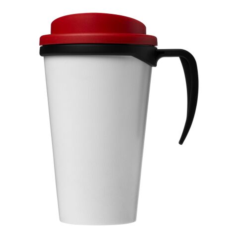 Mug isolant Brite-Americano® grande 350 ml Noir-Rouge | sans marquage | non disponible | non disponible