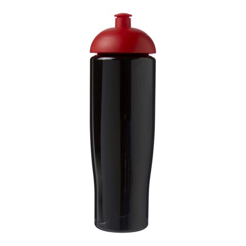 Bouteille H2O Tempo® de sport avec couvercle en dôme - 700 ml Noir-Rouge | sans marquage | non disponible | non disponible