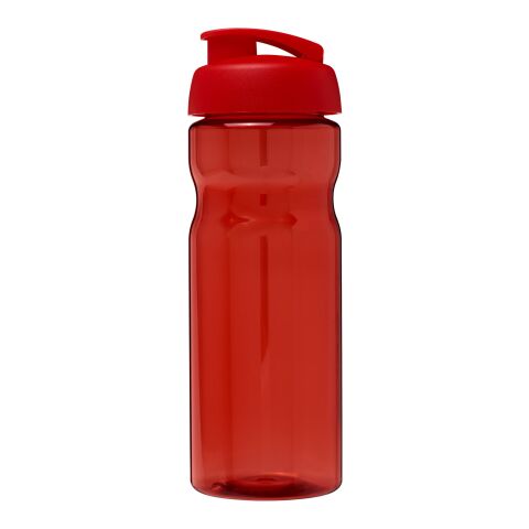Bouteille H2O Base® de sport avec couvercle à clapet - 650 ml Rouge | sans marquage | non disponible | non disponible