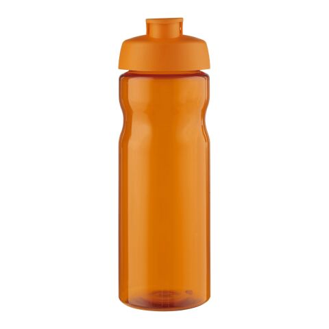 Bouteille H2O Base® de sport avec couvercle à clapet - 650 ml Orange-Orange | sans marquage | non disponible | non disponible