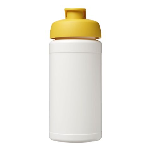 Bouteille Baseline® Plus de sport avec couvercle à clapet - 500 ml Translucide-Jaune | sans marquage | non disponible | non disponible