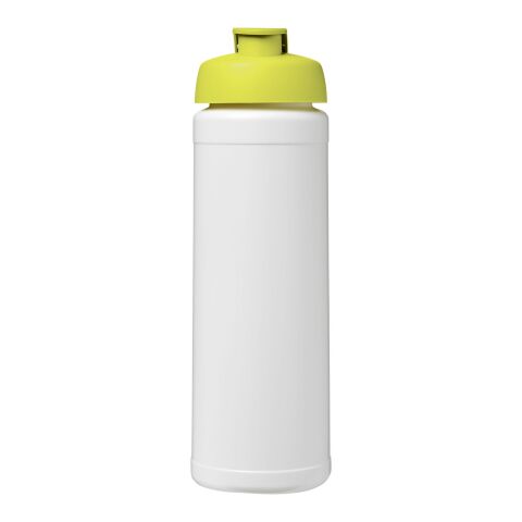 Bouteille Baseline® Plus de sport avec couvercle à clapet - 750 ml Blanc-Citron vert | sans marquage | non disponible | non disponible
