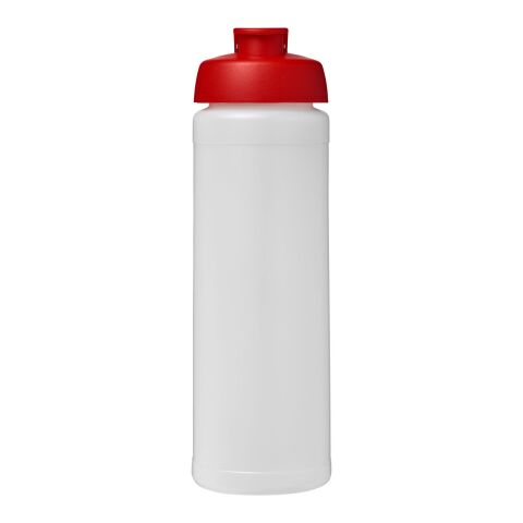 Bouteille Baseline® Plus de sport avec couvercle à clapet - 750 ml Blanc-Rouge | sans marquage | non disponible | non disponible