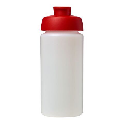 Bouteille Baseline® Plus GRIP de sport avec couvercle à clapet - 500 ml  Blanc-Rouge | sans marquage | non disponible | non disponible
