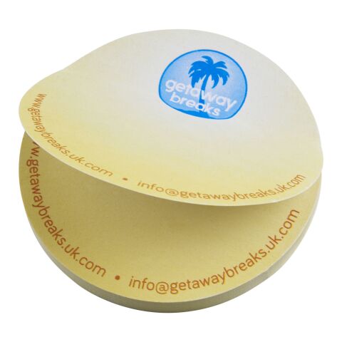 Post-its recyclés Sticky-Mate® en forme de cercle Blanc | sans marquage | non disponible | non disponible