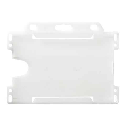 Porte-cartes Vega en plastique recyclé Blanc givré | sans marquage | non disponible | non disponible