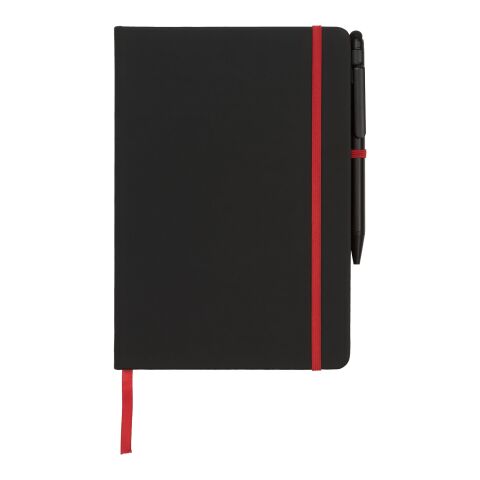 Carnet de notes à bord Noir Standard | Noir-Rouge | sans marquage | non disponible | non disponible