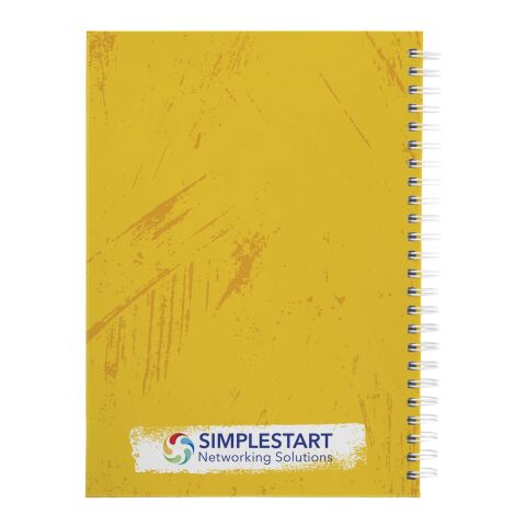 Journal à couverture rigide Desk-Mate® A5 blanc | sans marquage | non disponible | non disponible