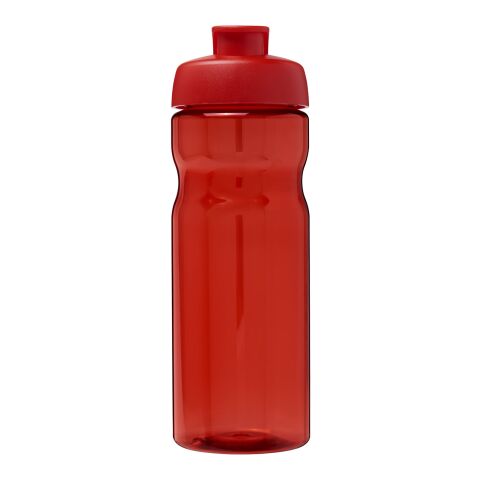 Bouteille de sport H2O Active® Base Tritan™ de 650 ml à couvercle à clapet Rouge-Rouge | sans marquage | non disponible | non disponible