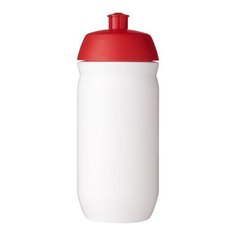 Bouteille HydroFlex™ de sport en plastique - 500&nbsp;ml Rouge-Blanc transparent | sans marquage | non disponible | non disponible