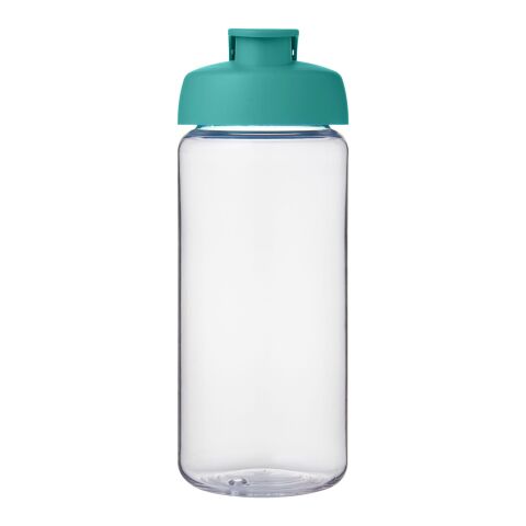Bouteille de sport H2O Active® Octave Tritan™ de 600 ml avec couvercle à clapet Translucide-Bleu aqua | sans marquage | non disponible | non disponible
