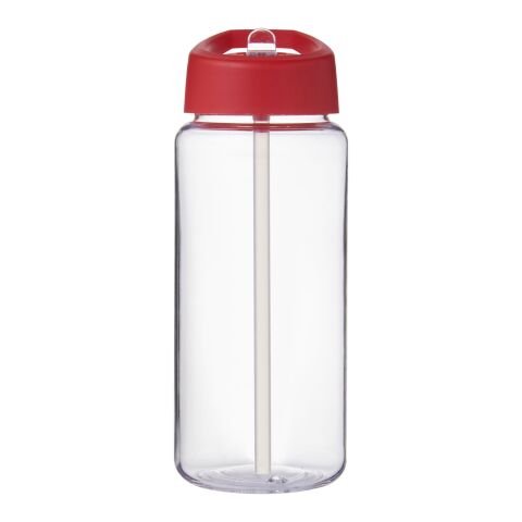 Bouteille de sport H2O Active® Octave Tritan™ de 600 ml avec couvercle à bec verseur Translucide-Rouge | sans marquage | non disponible | non disponible