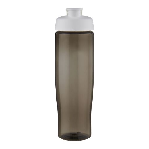 Bouteille de sport H2O Active® Eco Tempo de 700 ml avec couvercle à bec verseur Blanc-Charbon | sans marquage | non disponible | non disponible