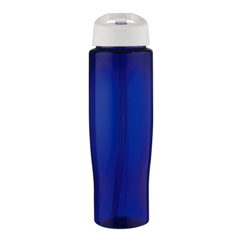 Bouteille de sport H2O Active® Eco Tempo de 700&nbsp;ml avec couvercle à bec verseur Blanc-Bleu | sans marquage | non disponible | non disponible