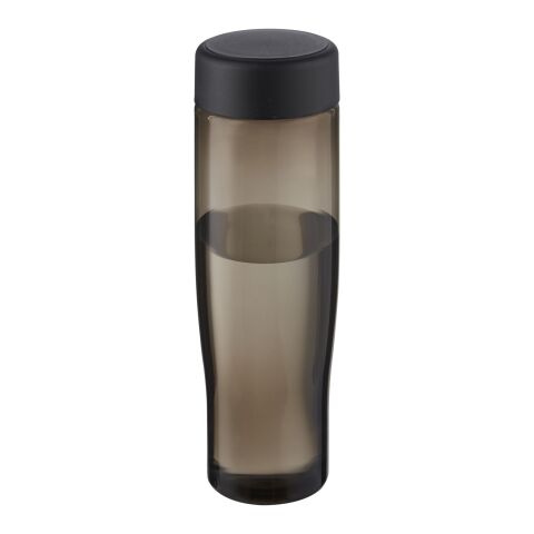 Bouteille d'eau H2O Active® Eco Tempo de 700&nbsp;ml avec couvercle vissé Noir-Charbon | sans marquage | non disponible | non disponible