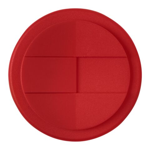 Gobelet recyclé Americano® Espresso Eco de 250 ml avec couvercle anti-déversement Rouge | sans marquage | non disponible | non disponible