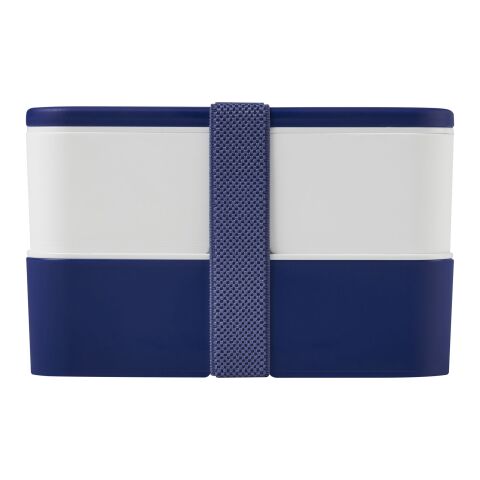 Lunch box MIYO à deux blocs Bleu-Blanc-Bleu | sans marquage | non disponible | non disponible
