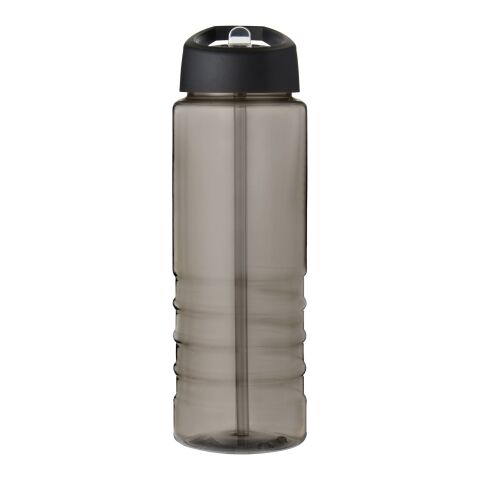 Bouteille de sport H2O Active® Eco Treble de 750 ml avec couvercle à bec verseur Charbon-Noir | sans marquage | non disponible | non disponible
