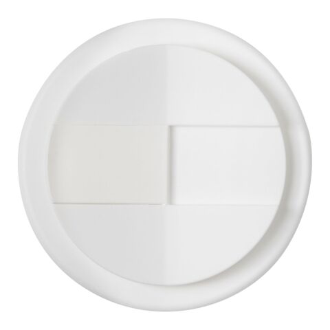 Gobelet avec isolation Brite-Americano® Eco de 350 ml et anti-déversement Blanc | Impression Moulée | autour | 236 mm x 132 mm