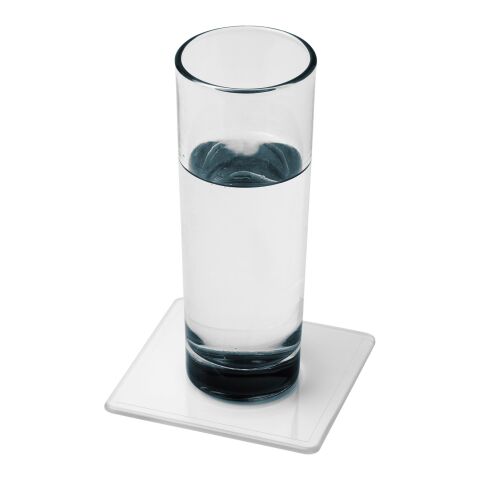 Sous-verre carré Renzo en plastique Translucide | sans marquage | non disponible | non disponible