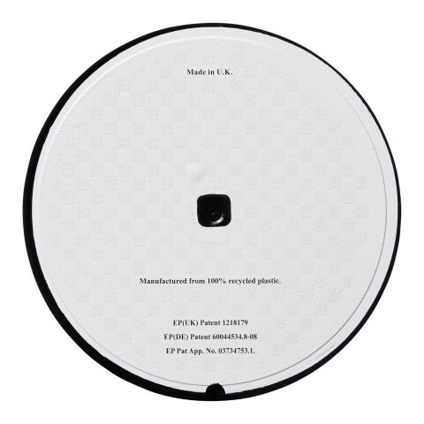 Sous-verre rond Brite-Mat® avec matériau pneu noir | sans marquage | non disponible | non disponible