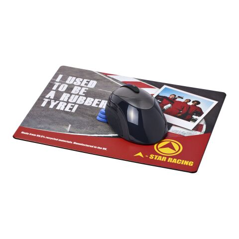 Tapis de souris Brite-Mat® avec matériau pneu Noir | Impression Papier | Top | 240 mm x 190 mm