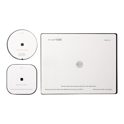 Ensemble de tapis de souris et sous-verre Brite-Mat® noir | sans marquage | non disponible | non disponible