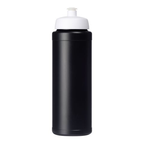 Bouteille Baseline® Plus avec couvercle sport et bandeau antidérapant - 750 ml Noir-Blanc | sans marquage | non disponible | non disponible