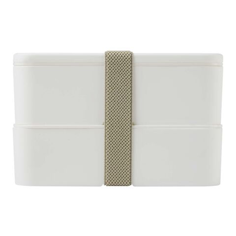 Boîte à lunch à double épaisseur de 700&nbsp;+&nbsp;700&nbsp;ml MIYO POP blanc | sans marquage | non disponible | non disponible
