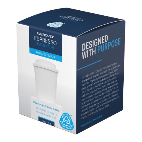 Gobelet de 250&nbsp;ml Americano® Espresso POP Blanc | sans marquage | non disponible | non disponible
