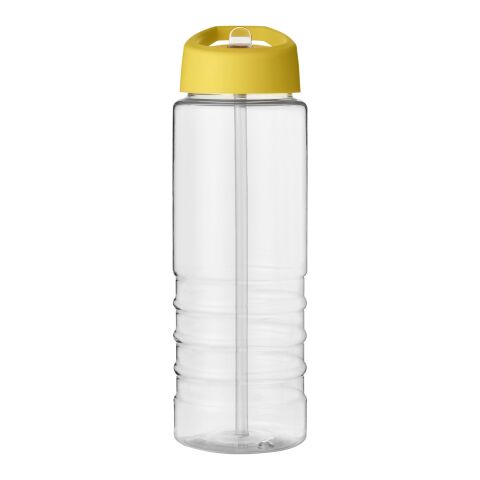 Bouteille H2O Treble avec paille - 750 ml Blanc-Jaune | sans marquage | non disponible | non disponible