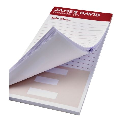 Bloc-notes Desk-Mate® 1/3 A4 blanc | 25 pages | sans marquage | non disponible | non disponible