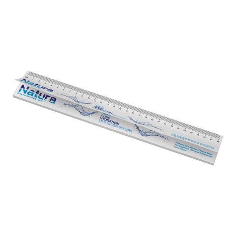 Notes autocollantes recyclées Sticky-Mate® avec règle imprimée 30 cms Blanc | 25 pages | sans marquage | non disponible | non disponible
