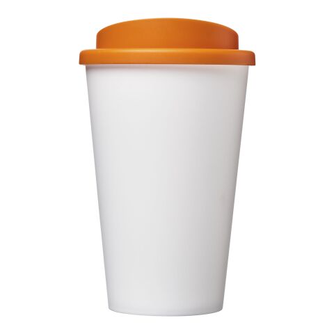 Gobelet Americano® de 350 ml isotherme Orange-Blanc | Sérigraphie 1 couleur | autour | 228 mm x 73 mm